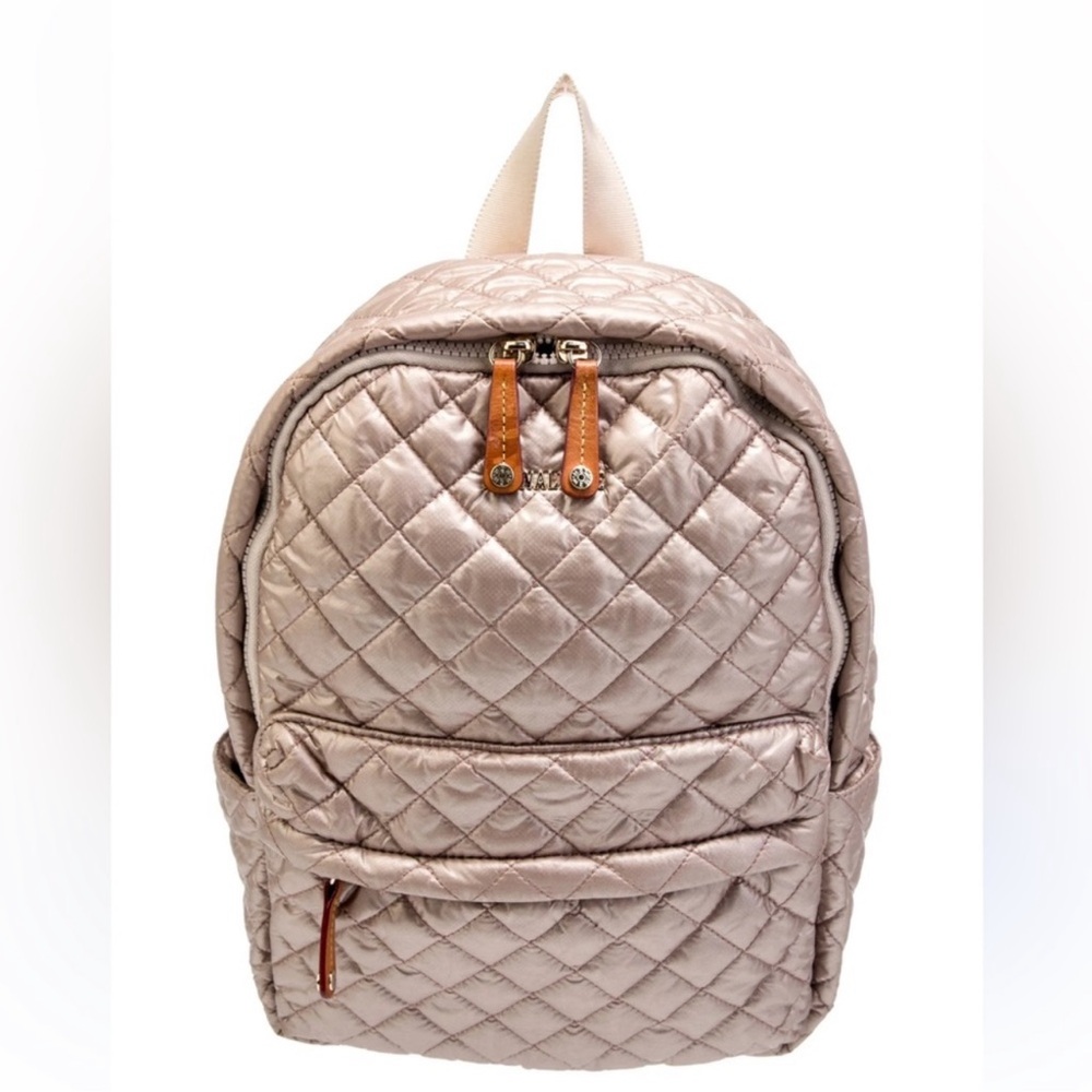 MZ Wallace Tan/Gold Quilted BackPack